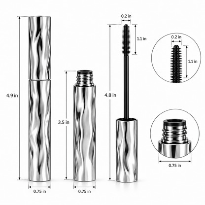 Waterproof Volumizing Lengthening Mascara, Curling Eye Makeup for Separated Lashes